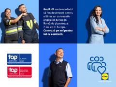 (P) Lidl România primește prestigioasa certificare „Top Employer” pentru calitatea mediului de lucru oferit angajaților