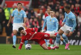FC Liverpool - Manchester City 1-1, în etapa a 28-a din Premier League. Cormoranii au egalat în minutul 50 din penalty