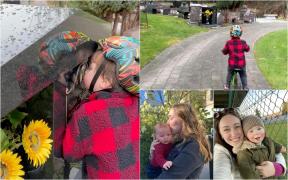 "O salutăm pe mami". Momentul în care un băieţel de 3 ani ajunge la mormântul mamei sale şi îi sărută locul de veci