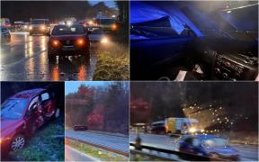 Accident înfricoșător în apropiere de aeroportul Gatwick din Londra. 34 de oameni răniți, după grindina a cauzat o colizune cu 15 mașini