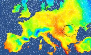 Harta temperaturilor în Europa