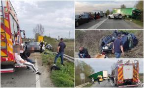 "Copiii dormeau în mașini, desculți". Un șofer român a măturat cu TIR-ul o coloană de 15 maşini, la punctul de frontieră Stara Gradiška din Croaţia