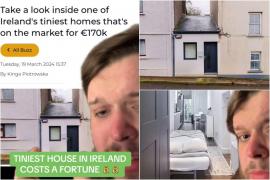 "Abia încape cineva pe uşă!" Reacția unui tânăr când află că cea mai mică casă din Irlanda se vinde pentru 145.000 de lire