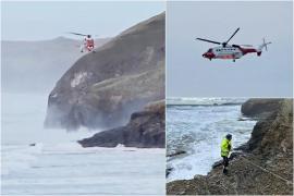 Un naufragiat şi-a aruncat în mare câinele ca să urce într-un elicopter de salvare, în UK. Animalul a fost lăsat să moară, deşi a fost găsit