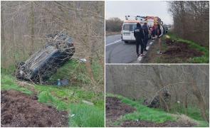 Tânăr mort pe marginea unui drum din Dolj, după un accident cumplit. S-a răsturnat cu maşina pe DN55, la ieşirea din Bratovoești