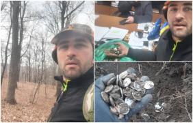 Comoara găsită de doi tineri într-o pădure din Vrancea. Se crede că este mai veche de 2.000 de ani