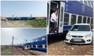 Şofer inconştient, la un pas de tragedie pe calea ferată. Trenul Regio Constanţa - Bucureşti Nord a frânat de urgenţă, iar călătorii au rămas blocaţi mai bine de o oră