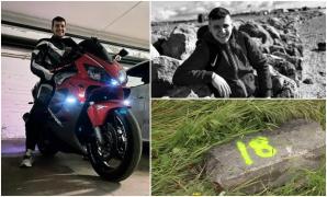 Alex a sfârșit pe asfalt, în Italia, după un accident de motocicletă înfiorător. Tânărul lasă în urma lui o fetiță de doar 4 anișori