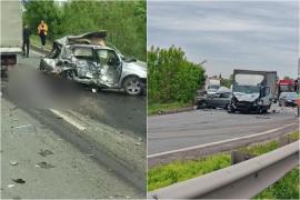 Accident cumplit pe Centura Bucureşti. Un bărbat a murit, iar fiul lui de 13 ani este rănit grav, după ce două maşini s-au ciocnit