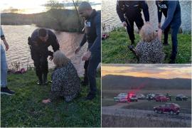 O femeie de 46 de ani a fost salvată înainte să îşi pună capăt vieţii. Jandarmii au sărit să o scoată dintr-un lac din Braşov