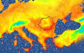 Harta temperaturilor în Europa