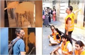 Magazine de lux din Roma, vandalizate de activiștii de medideu. Vitrinele de la Bulgari, Prada, Cartier, Yves Saint Laurent și Armani, murdărite cu vopsea