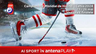 Fazele finale ale Campionatului Mondial de Hochei sunt live în AntenaPLAY  