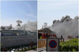 Incendiu la sediul Novo Nordisk, gigantul danez care produce Ozempic. Coloana de fum gri, vizibilă de la 30 de km de incendiu