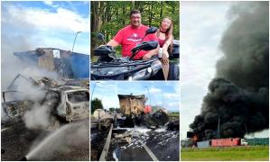 Costel, un șofer român de TIR, a murit carbonizat pe un drum din Italia. Camionul a luat foc, după ce s-a ciocnit frontal cu un alt autotren