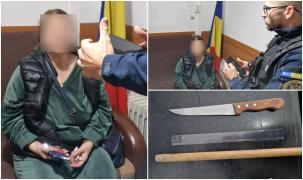 O constănțeancă a venit înarmată cu un cuțit la Curtea de Apel, ca să ameninţe grefiera. Voia doar "să o sperie"