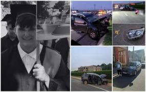 "Adio, drag copil". Lacrimi pentru Iustin, tânărul de 19 ani care a murit într-un accident cumplit în Vaslui. Abia plecase de la banchetul de sfârșit de an