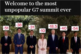 Cel mai nepopular summit G7 din istorie: În afară de Giorgia Meloni a Italiei, toţi liderii au rate de dezaprobare mari