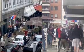 Euro 2024. Violență extremă înainte de meciul Anglia - Serbia. Zeci de suporteri englezi si sârbi s-au luat la bătaie