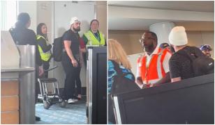 Schema prin care un american a încercat să urce în avion fără a plăti taxa de bagaj. A fost luat pe sus de poliţişti