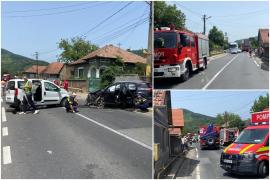 Planul roşu de intervenţie activat în Hunedoara. Cinci răniţi, între care un copil, după un impact cumplit între două maşini
