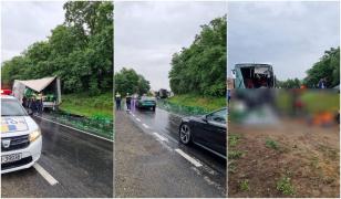 Accident grav între un autocar cu zeci de pasageri și un camion în Porumbacu de Sus. A fost activat planul roşu de intervenţie