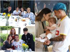 Surpriză pentru jucătorii naționalei, înainte de meciul decisiv cu Slovacia. Au fost vizitați de familii în cantonament