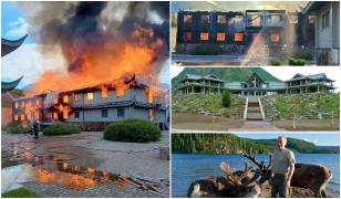 Incendiu misterior la reşedinţa de iarnă a lui Putin. Flăcările au distrus vila care adăpostea un buncăr antiatomic