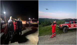 Un bărbat a sunat la 112 să spună că a căzut într-o râpă. După ore de căutări cu drona, a fost găsit beat la stână