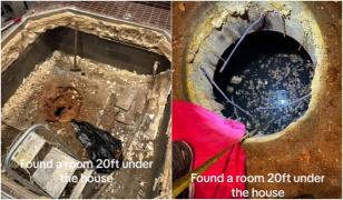 Descoperirea făcută de doi americani în timp ce-şi renovau locuinţa. Cuplul cumpărase casa în urmă cu patru ani