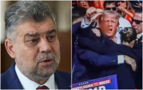 Premierul Marcel Ciolacu, mesaj după tentativa de asasinat asupra lui Trump: "Recurgerea la violenţă nu e niciodată justificată"