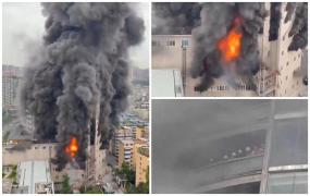 Incendiu într-un centru comercial din China. Şase oameni au murit, însă nu se ştie câţi au rămas blocaţi în interior