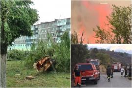 Incendii de vegetaţie şi furtuni dezastruoase în Europa, după valul de căldură. Doi pompieri au murit arşi de vii în Italia