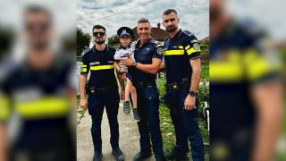 ”Așa sclipire în ochii unui copil, mai rar”. Surpriză uriașă pentru Petru Andrei. Cum l-au surprins polițiștii chiar de ziua lui