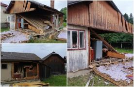 Explozie puternică la o casă din Suceava. Totul ar fi pornit de la o butelie