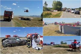 Trei morţi, între care un copil, într-un accident cumplit în Bihor. O altă fetiţă, în stare de inconştientă, preluată cu elicopterul