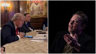 Elon Musk și Donald Trump discuție X