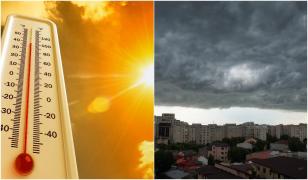 România, între potop şi caniculă. Cod portocaliu de ploi puternice pe litoral, până duminică. Vestul ţării se topeşte la 36°C