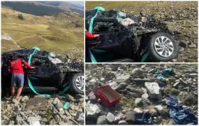 Sinucidere pe Transalpina: Un bărbat din Alba, dispărut de câteva zile, găsit mort în maşina făcută praf