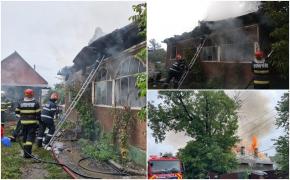 Bărbat găsit carbonizat în propria locuinţă, în Neamţ. Incendiul a pornit de la o ţigară