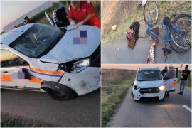 Un biciclist a fost lovit mortal de o ambulanţă privată care transporta pacienţi la dializă, în Olt