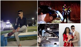 "Prietenul nostru a plecat la ceruri". El este Alex, tânărul care a murit în accidentul de pe A1. Soţiei sale i s-a făcut rău când a auzit vestea