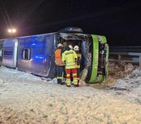 Doi morţi şi 11 răniţi, după ce un autocar Flixbus s-a răsturnat în timp ce se îndrepta spre Polonia