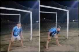 Un fotbalist de 16 ani a murit după ce a apărat o lovitură de la 11 metri, la un meci în Brazilia. Momentul tragediei, filmat