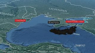 hartă pata de petrol din Marea Neagră