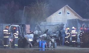 Incendiul din Crevedia a izbucnit la una dintre familiile afectate şi de explozia din august 2023 de la staţia GPL