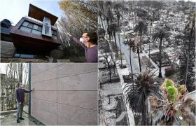 Cum a rămas intactă în mod miraculos o casă din Los Angeles, deși tot cartierul a fost făcut scrum de incendii