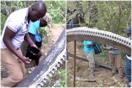 Misterul din spatele obiectului uriaş care a picat din cer într-un sat din Kenya. Concluziile anchetatorilor