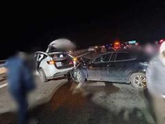Accident cu cinci maşini pe A3