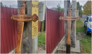 Bărbat din Neamţ, cercetat pentru profanare după ce a furat crucea soacrei ca să se răzbune pe soţie